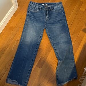 Stylish Blue Straight Leg Women's Jeans